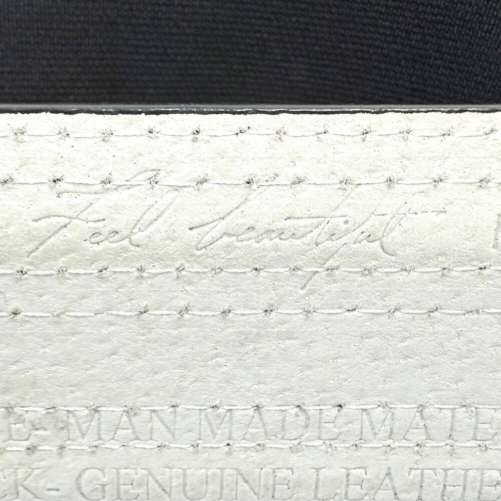 WHBM Striped Patent Leather Belt w/Statement Buckle Snakeskin Print Detail - M - Picture 8 of 9